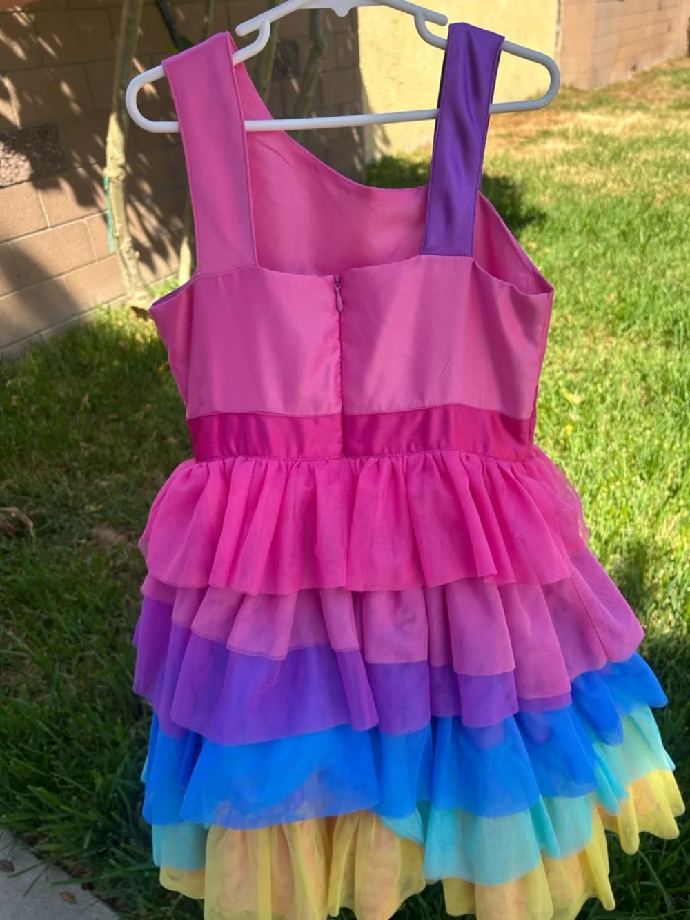 Disneyland resort 70th anniversary Rainbow Tulle Party Dress for Girls